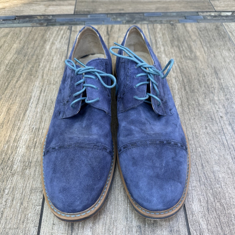 Rockport Men's Parker Hill Cap Toe Oxford Leather Blue Size 11 Comfort Cushion - Picture 2 of 12